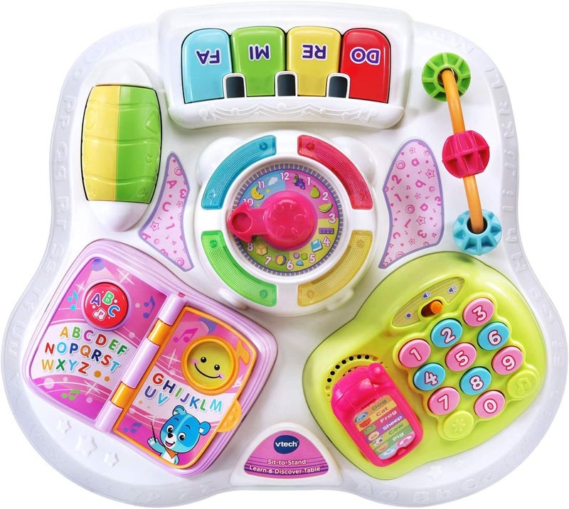 vtech Sit-to-Stand Learn and Discover Table, Pink - Image 3